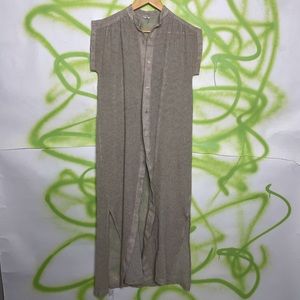 Authentic vintage ILGWU union made duster made with a canvas like material